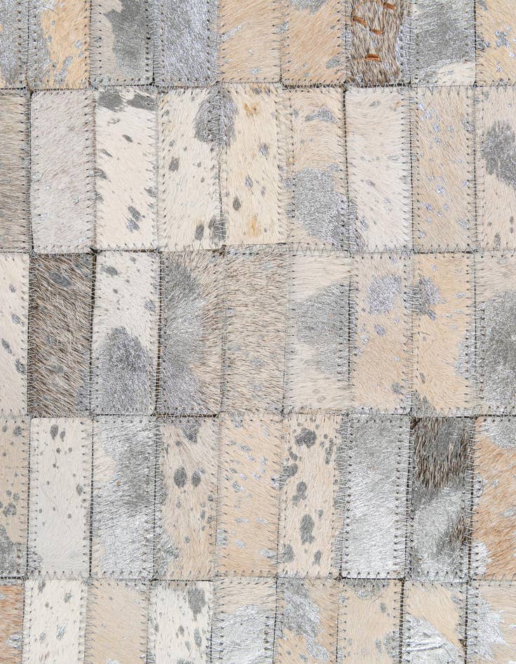 Detail image of  5' x 8' 2 Cowhide - Patchwork Rug