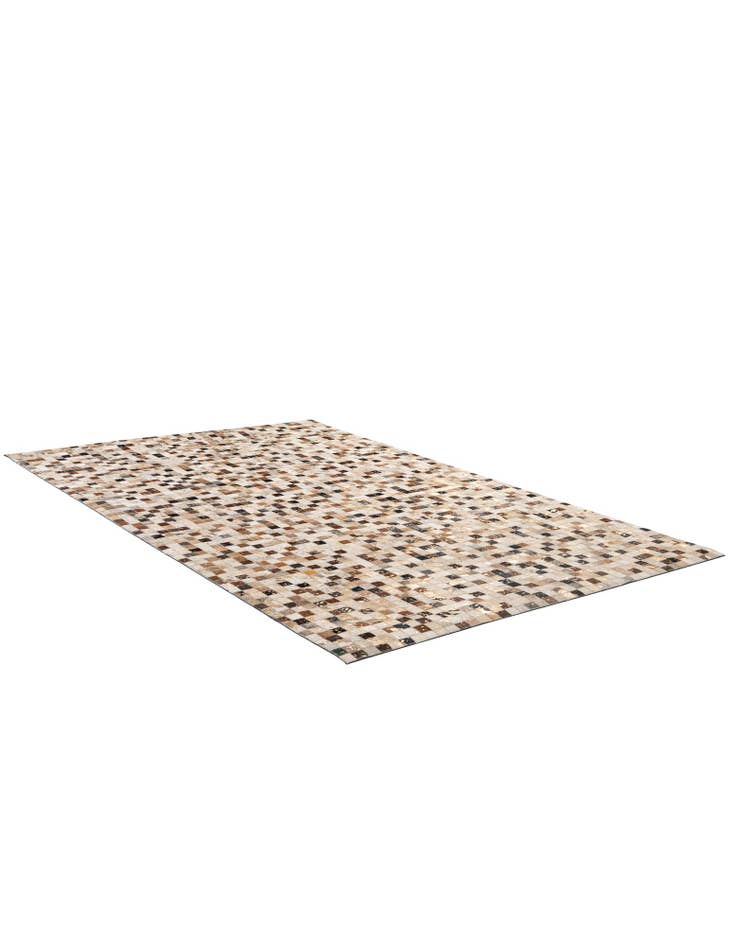 Detail image of  5' 1 x 8' 1 Cowhide - Patchwork Rug