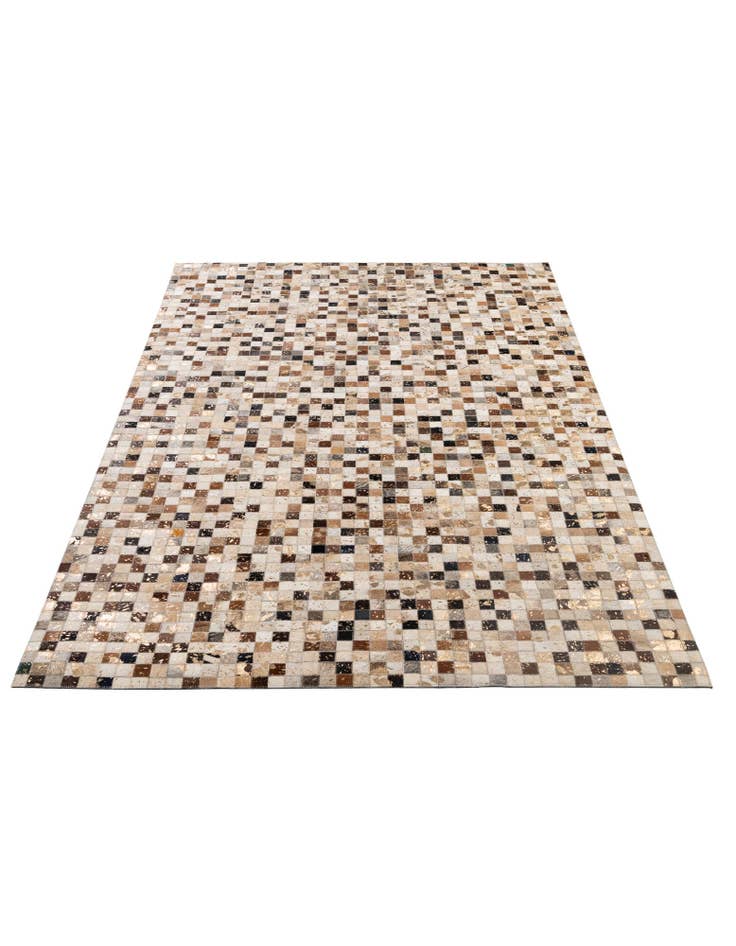 Detail image of  5' 1 x 8' 1 Cowhide - Patchwork Rug