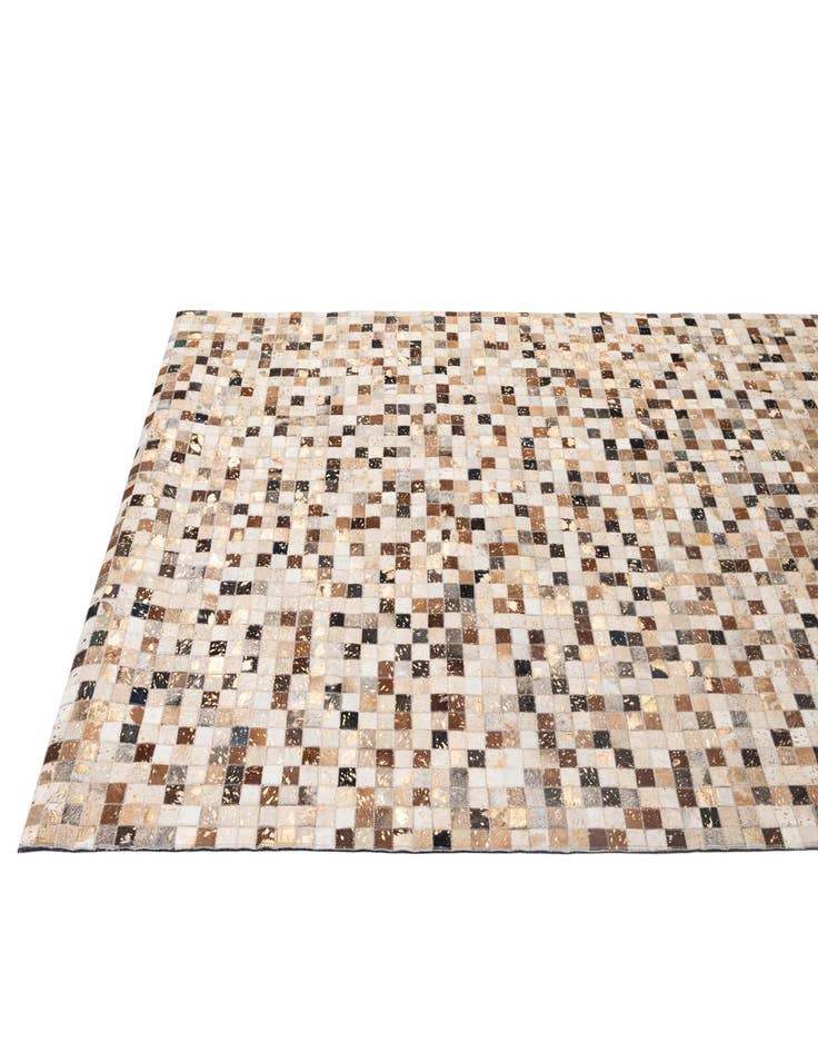 Detail image of  5' 1 x 8' 1 Cowhide - Patchwork Rug