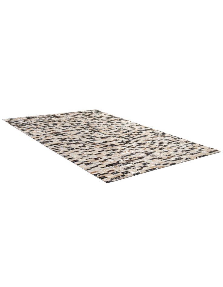 Detail image of  4' 11 x 7' 10 Cowhide - Patchwork Rug