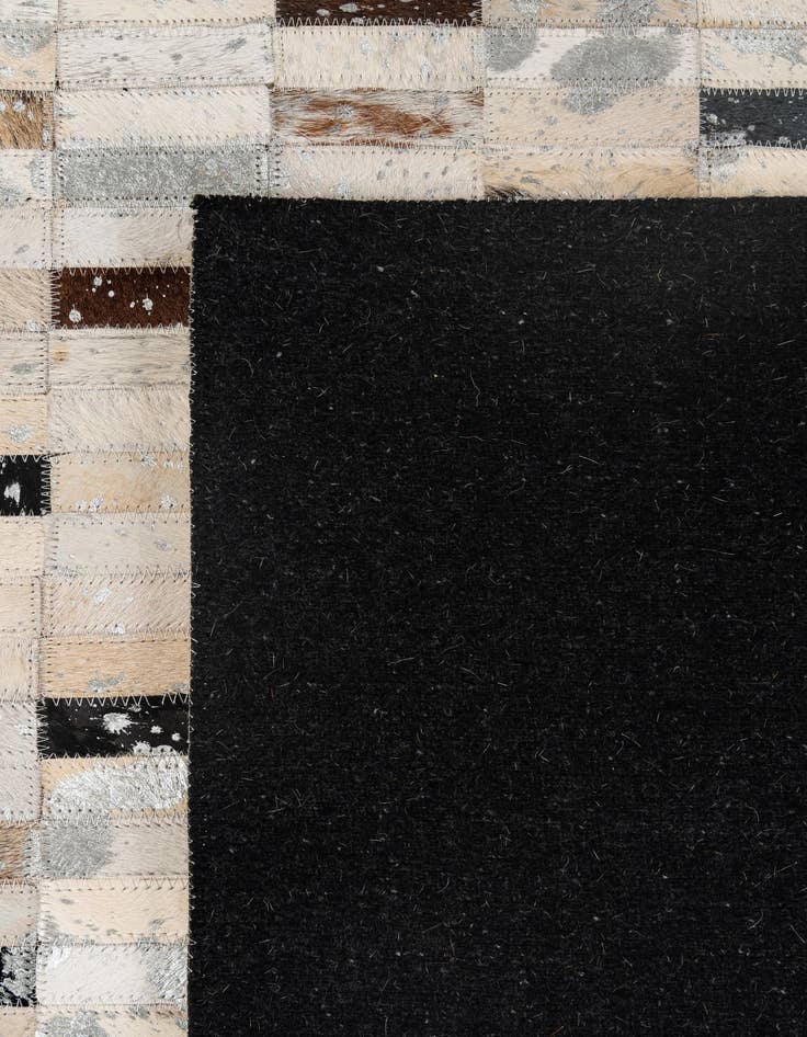 Detail image of  5' 3 x 8' 2 Cowhide - Patchwork Rug