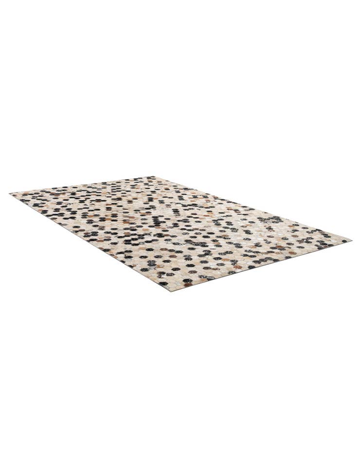 Detail image of  4' 11 x 7' 10 Cowhide - Patchwork Rug