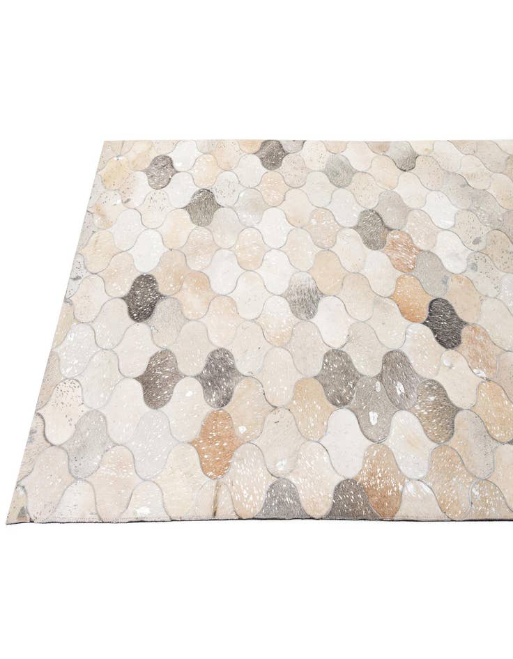 Detail image of  5' x 8' 3 Cowhide - Patchwork Rug