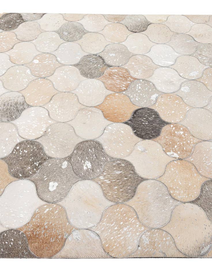 Detail image of  5' x 8' 3 Cowhide - Patchwork Rug