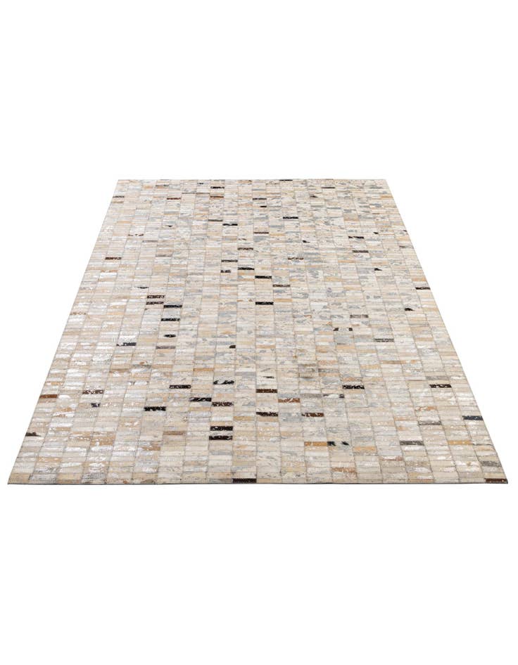 Detail image of  4' 11 x 7' 11 Cowhide - Patchwork Rug