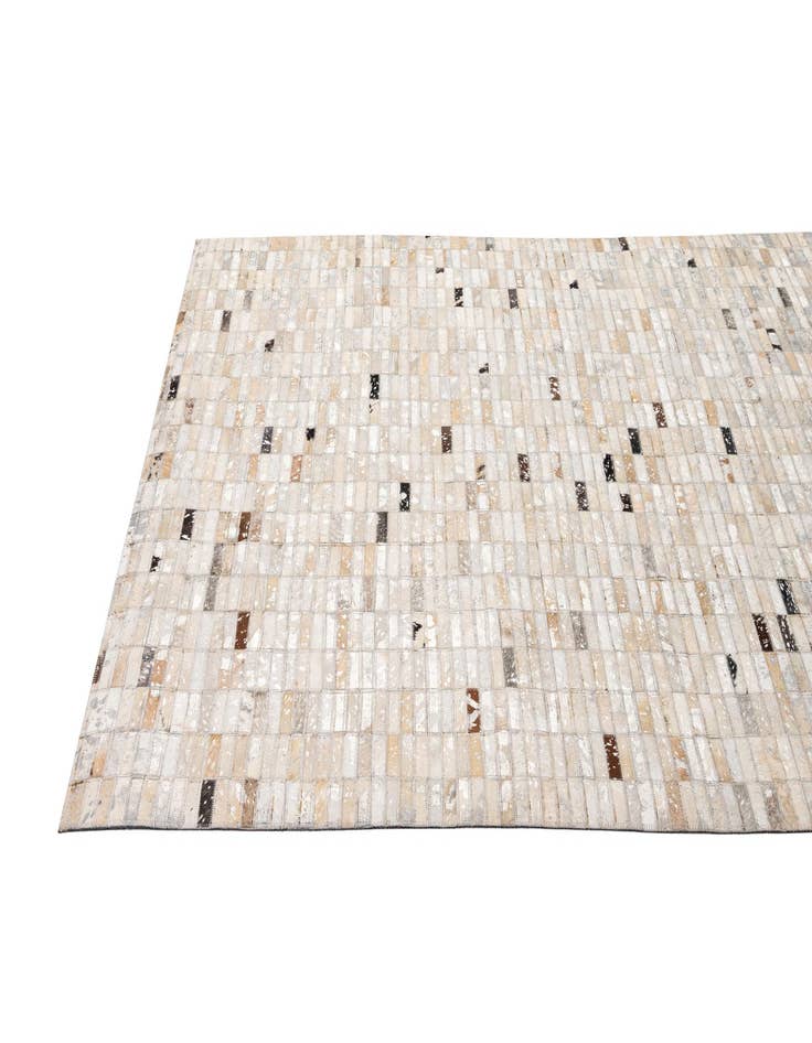 Detail image of  4' 11 x 7' 11 Cowhide - Patchwork Rug