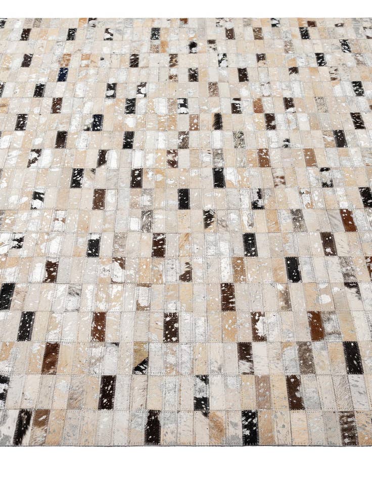 Detail image of  5' x 7' 11 Cowhide - Patchwork Rug