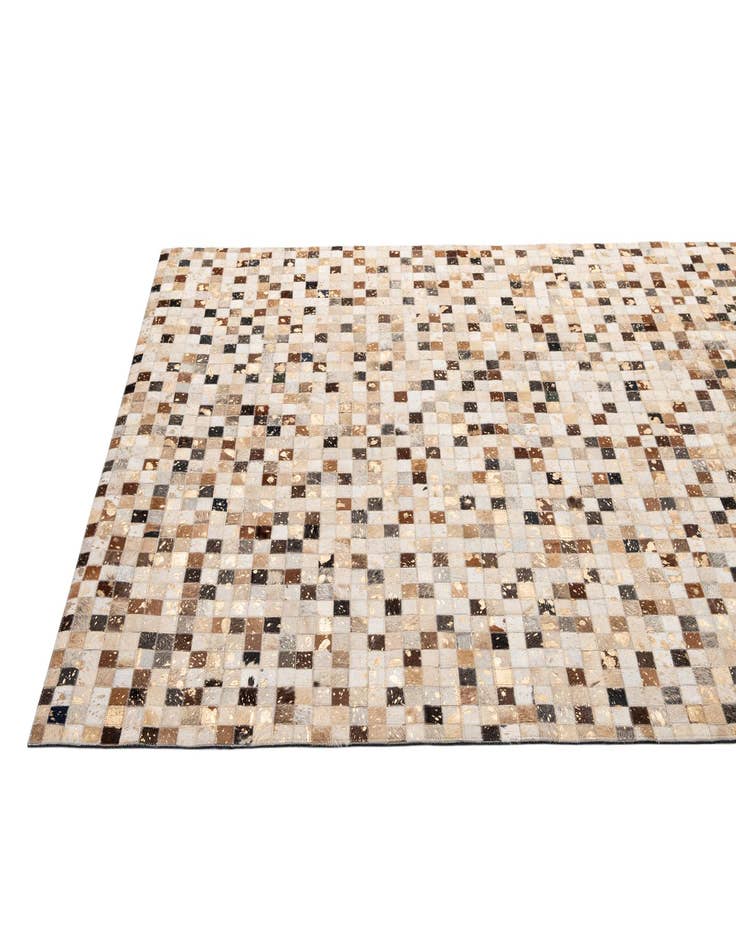 Detail image of  5' 1 x 8' 1 Cowhide - Patchwork Rug