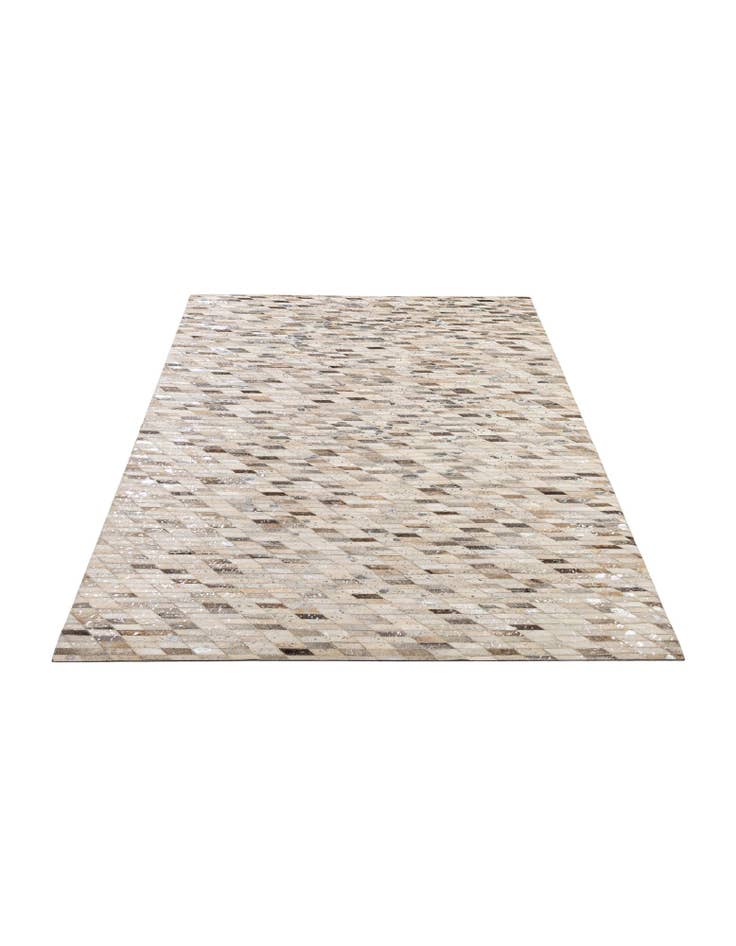 Detail image of  5' 1 x 7' 11 Cowhide - Patchwork Rug