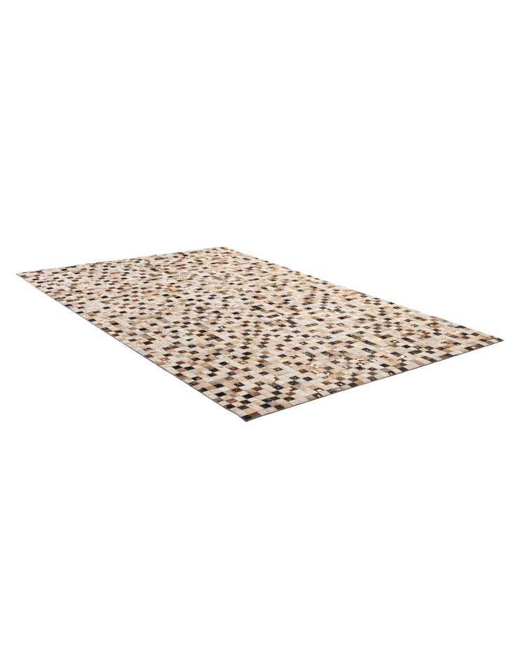 Detail image of  5' 2 x 8' 3 Cowhide - Patchwork Rug