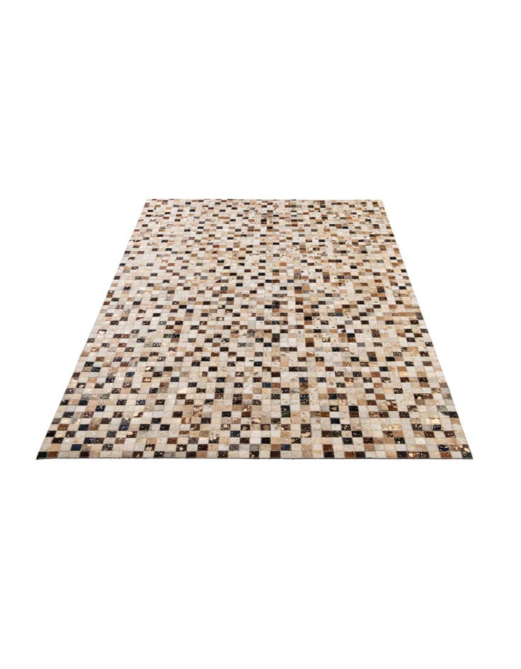 Detail image of  5' 2 x 8' 3 Cowhide - Patchwork Rug