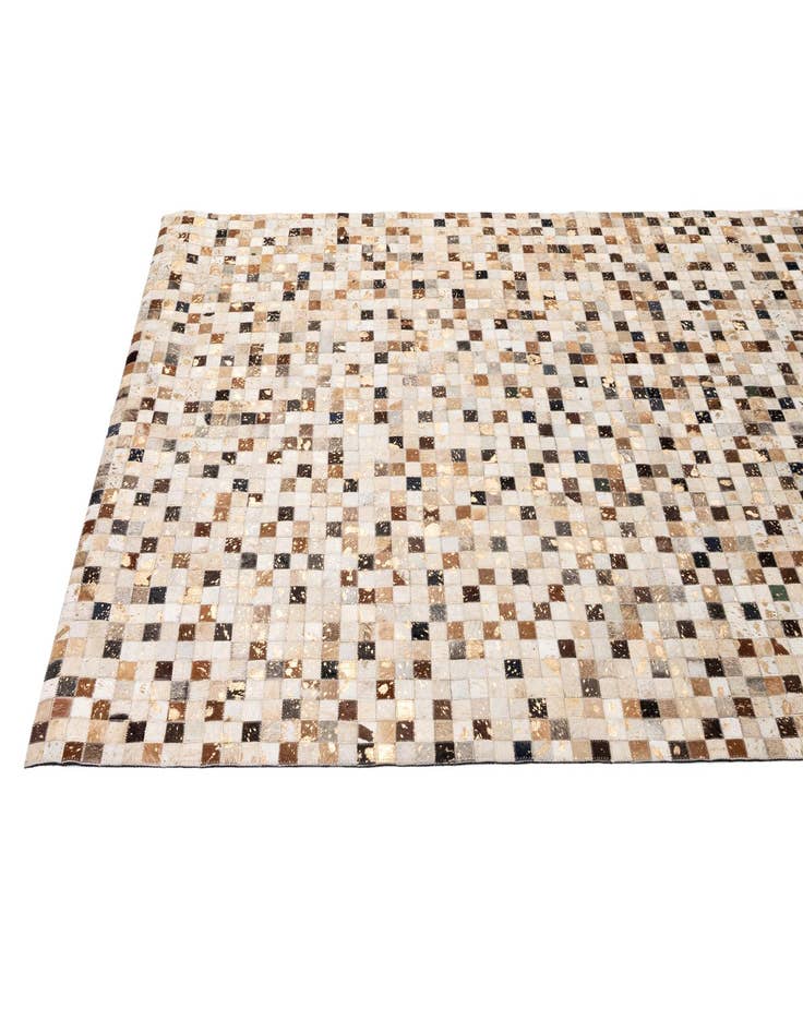 Detail image of  5' 2 x 8' 3 Cowhide - Patchwork Rug