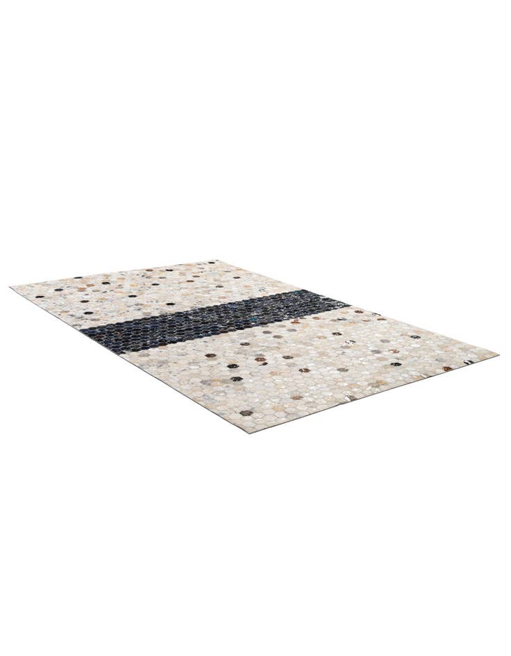 Detail image of  5' 1 x 7' 11 Cowhide - Patchwork Rug