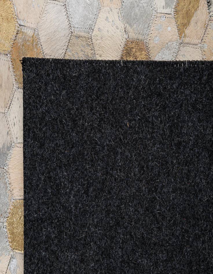 Detail image of  5' x 8' Cowhide - Patchwork Rug