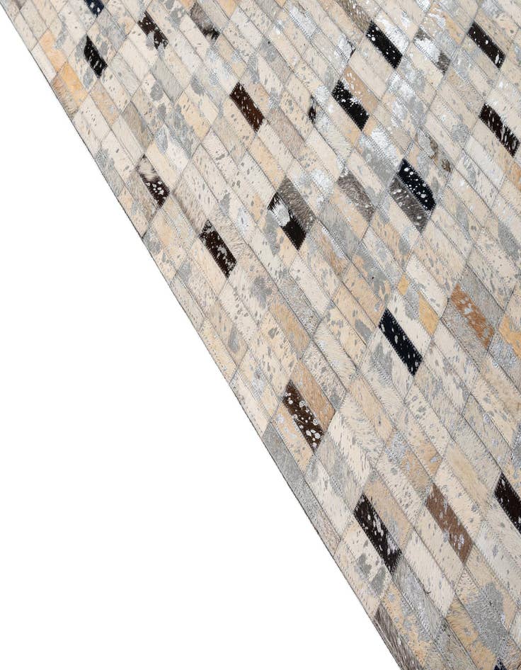 Detail image of  5' 1 x 8' 1 Cowhide - Patchwork Rug