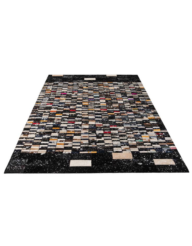 Detail image of  5' x 7' 11 Cowhide - Patchwork Rug