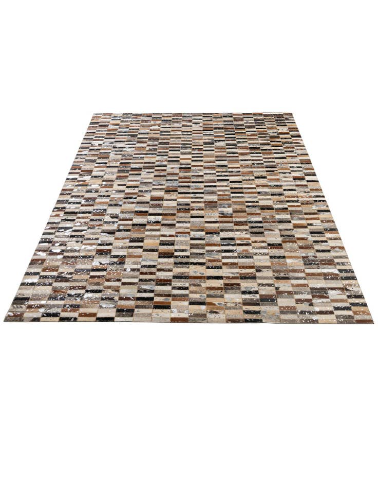 Detail image of  5' x 7' 11 Cowhide - Patchwork Rug