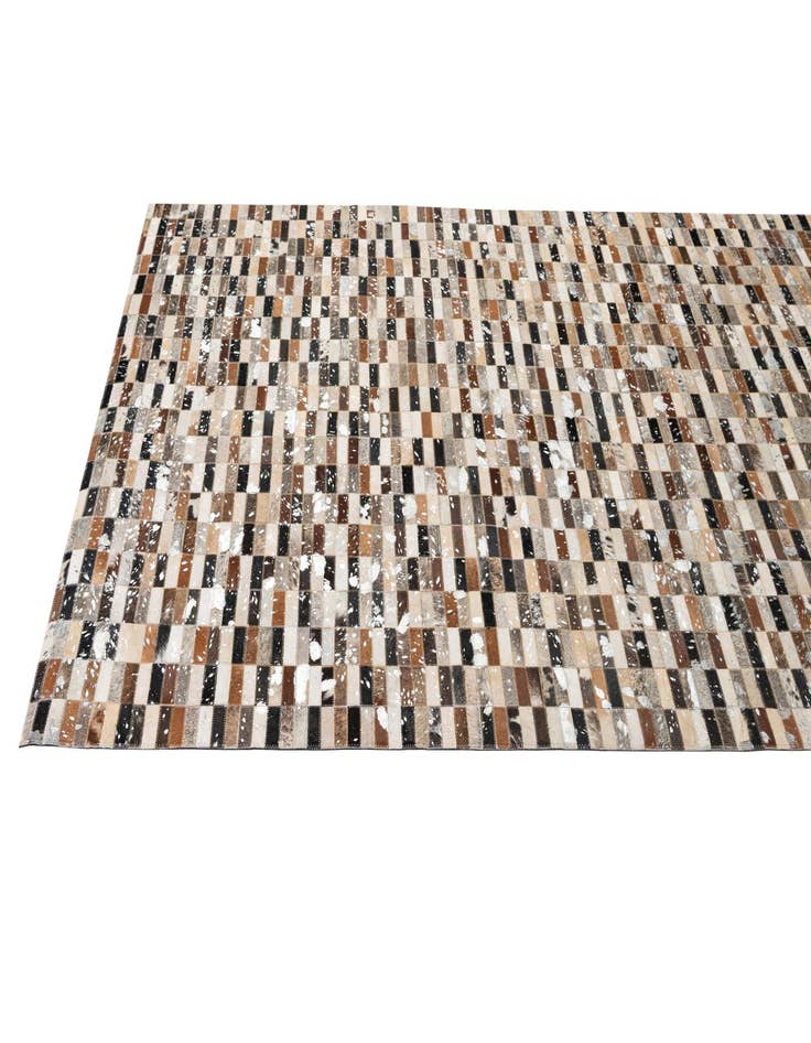 Detail image of  5' x 7' 11 Cowhide - Patchwork Rug