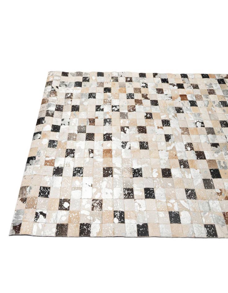 Detail image of  5' 1 x 8' 1 Cowhide - Patchwork Rug