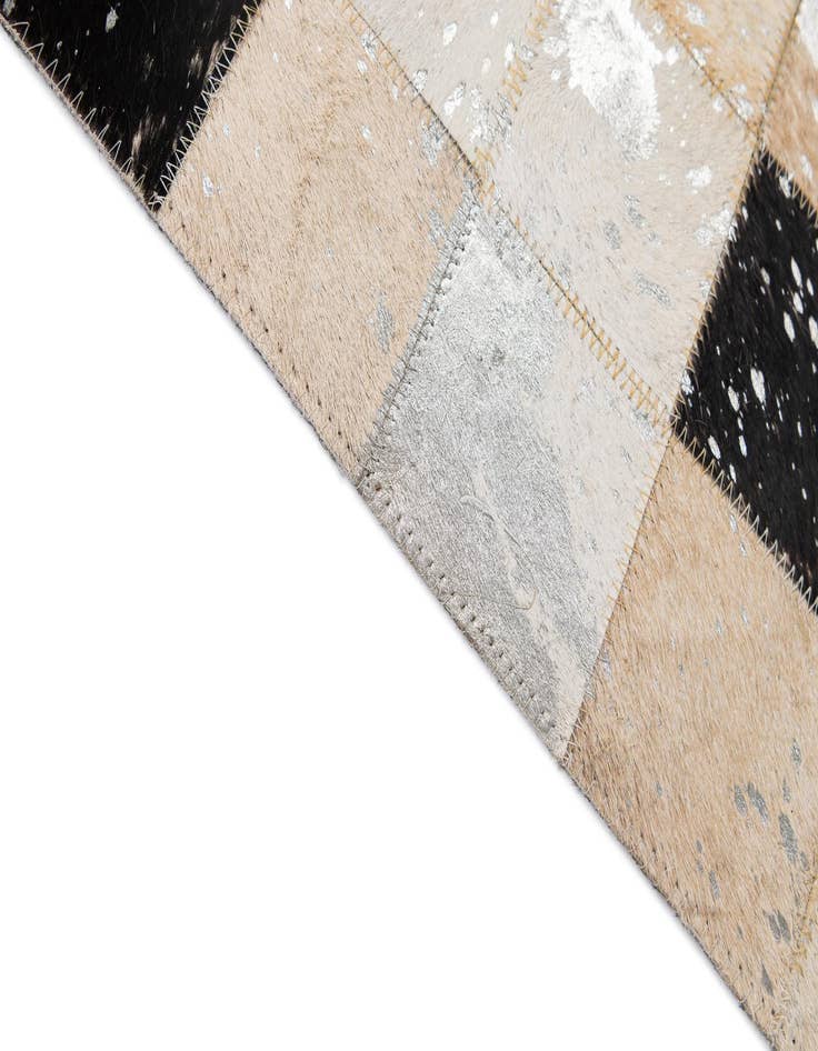 Detail image of  5' 1 x 8' 1 Cowhide - Patchwork Rug