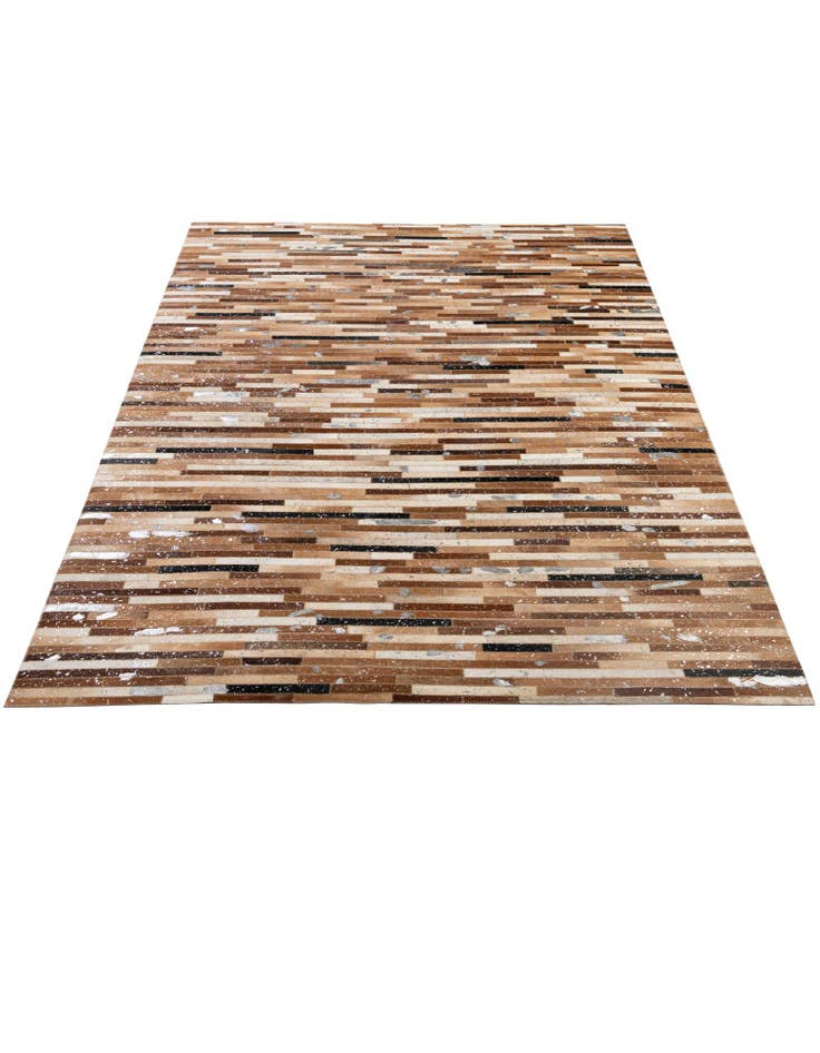 Detail image of  5' 1 x 8' 1 Cowhide - Patchwork Rug