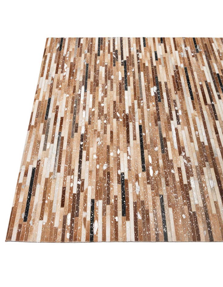 Detail image of  5' 1 x 8' 1 Cowhide - Patchwork Rug