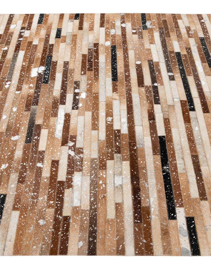 Detail image of  5' 1 x 8' 1 Cowhide - Patchwork Rug