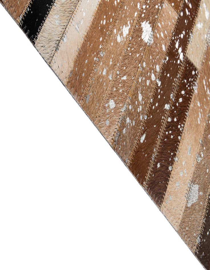 Detail image of  5' 1 x 8' 1 Cowhide - Patchwork Rug