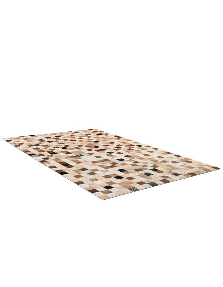 Detail image of  5' 1 x 8' 1 Cowhide - Patchwork Rug