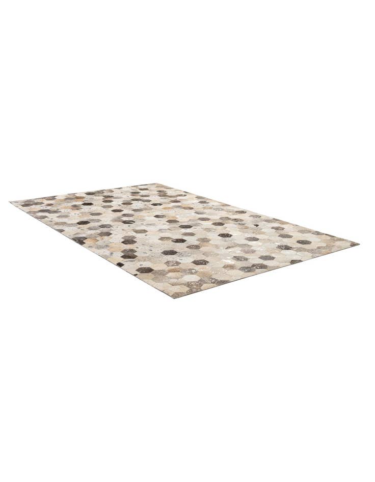 Detail image of  5' 1 x 8' Cowhide - Patchwork Rug