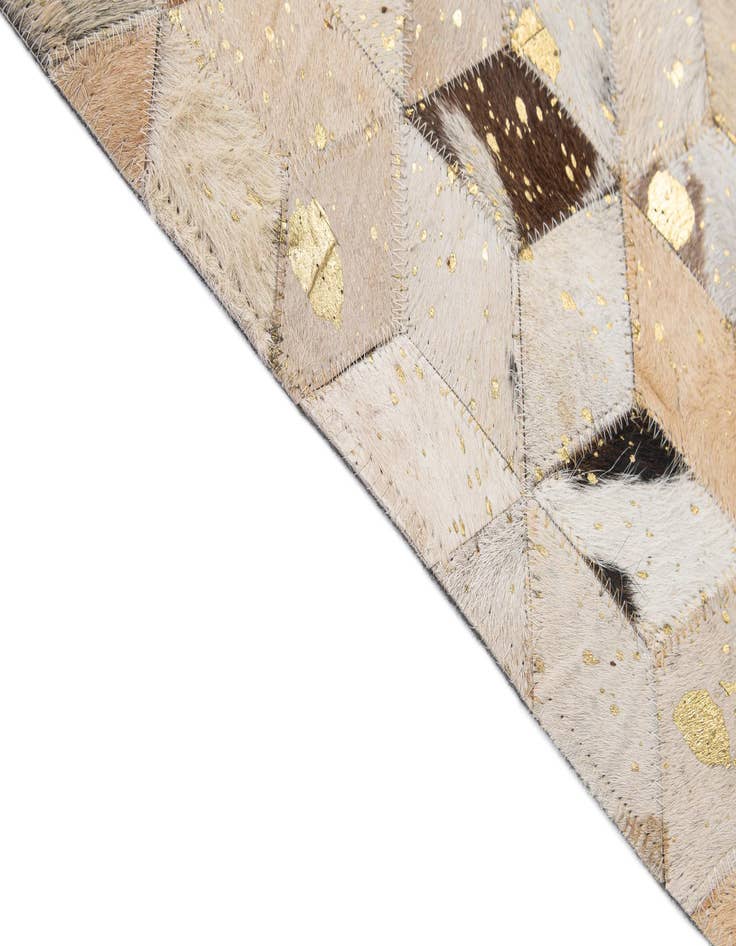 Detail image of  5' x 8' 1 Cowhide - Patchwork Rug