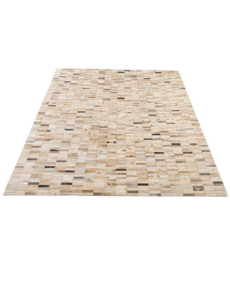 Detail image of  5' 2 x 8' Cowhide - Patchwork Rug