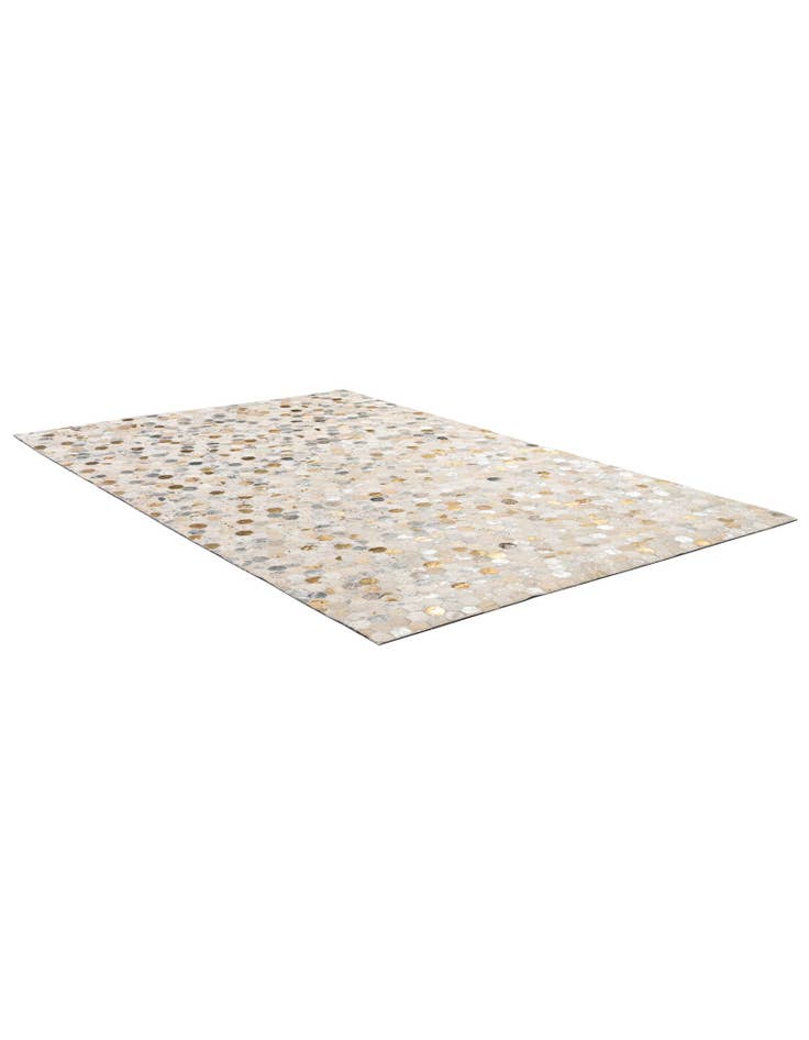 Detail image of  5' 1 x 8' Cowhide - Patchwork Rug