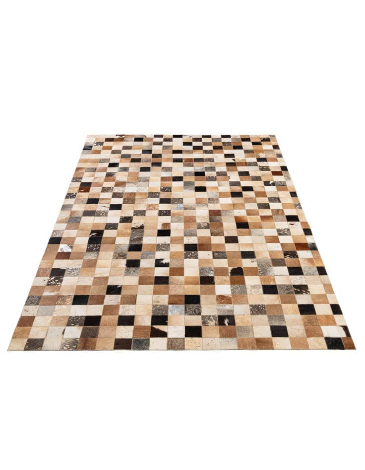 Detail image of  5' 1 x 8' 1 Cowhide - Patchwork Rug