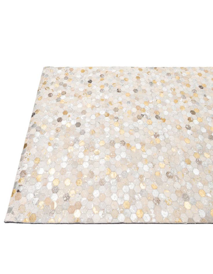 Detail image of  5' x 8' Cowhide - Patchwork Rug