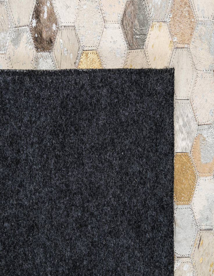 Detail image of  5' x 8' Cowhide - Patchwork Rug