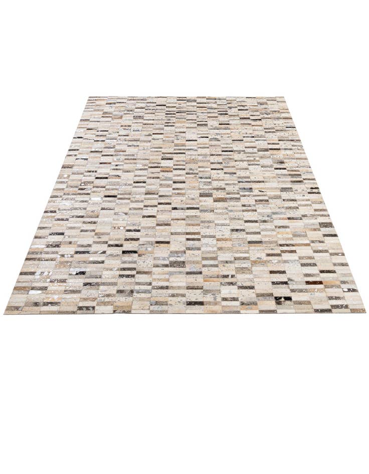 Detail image of  5' 1 x 7' 11 Cowhide - Patchwork Rug