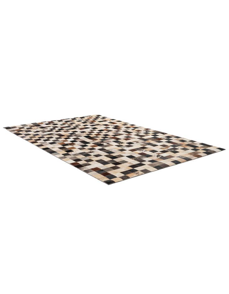 Detail image of  5' 1 x 8' Cowhide - Patchwork Rug