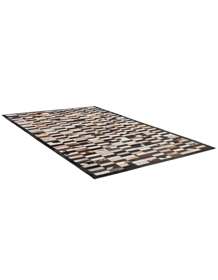 Detail image of  5' 3 x 8' 1 Cowhide - Patchwork Rug