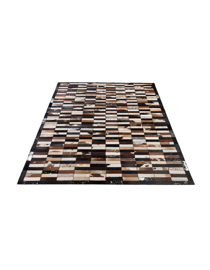 Detail image of  5' 3 x 8' 2 Cowhide - Patchwork Rug