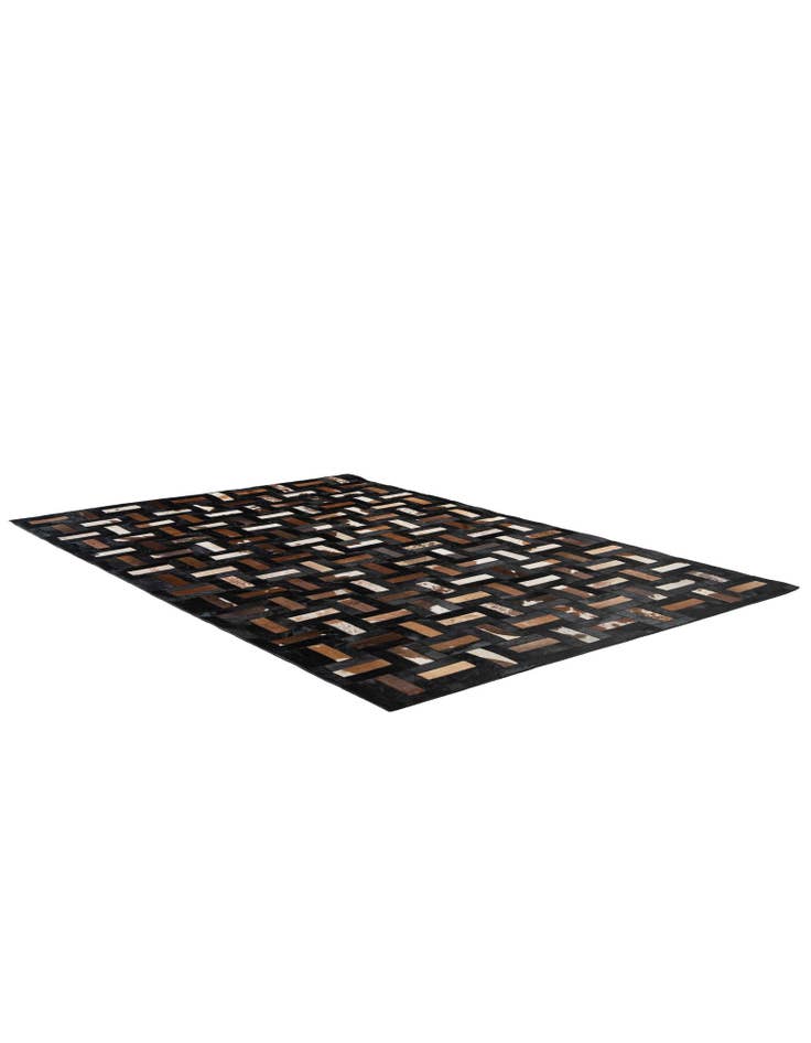 Detail image of  5' 3 x 8' 1 Cowhide - Patchwork Rug