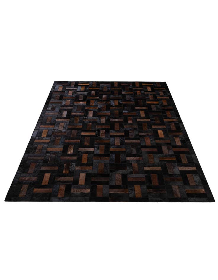 Detail image of  5' 3 x 8' 1 Cowhide - Patchwork Rug