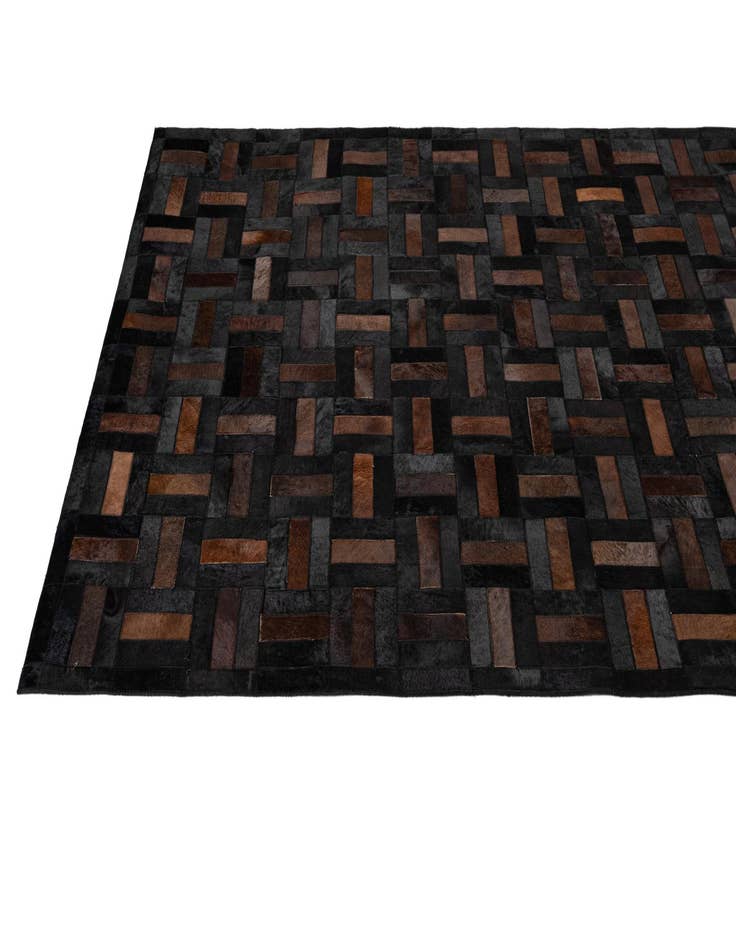 Detail image of  5' 3 x 8' 1 Cowhide - Patchwork Rug
