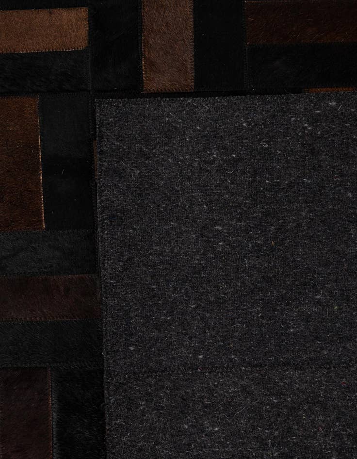 Detail image of  5' 3 x 8' 1 Cowhide - Patchwork Rug