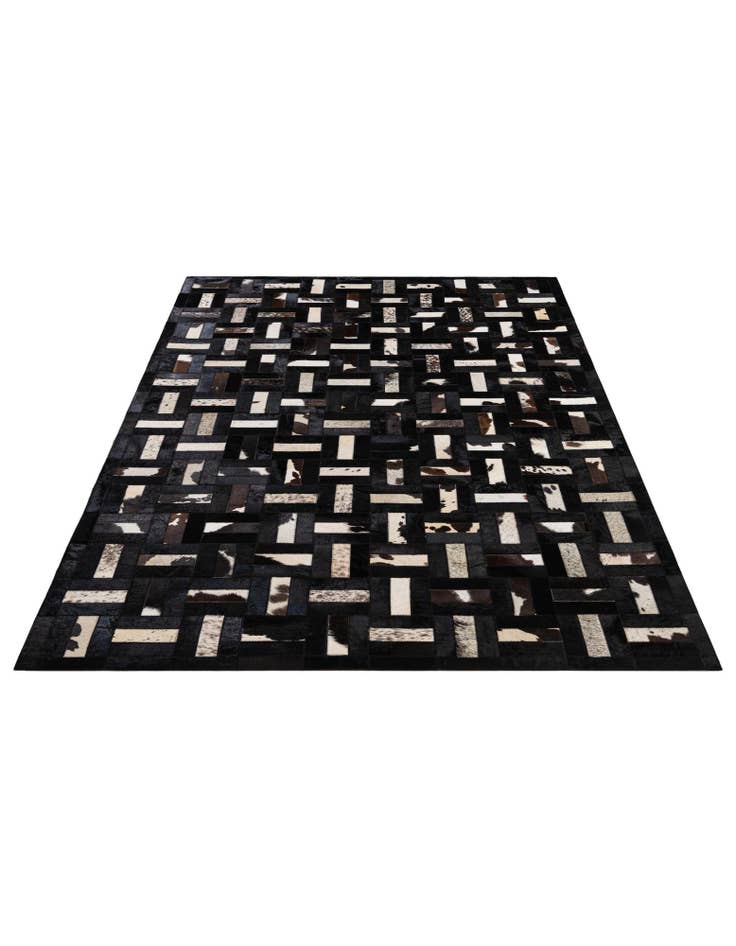 Detail image of  5' 4 x 8' 2 Cowhide - Patchwork Rug