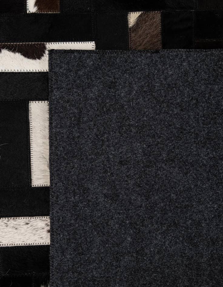 Detail image of  5' 4 x 8' 2 Cowhide - Patchwork Rug