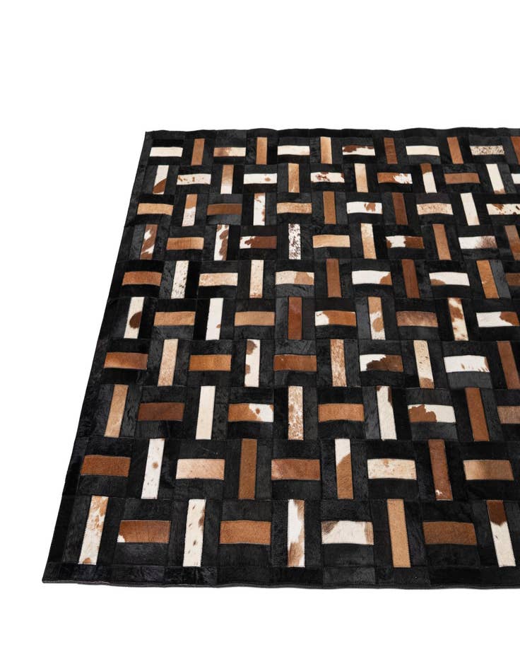 Detail image of  5' 3 x 8' 2 Cowhide - Patchwork Rug