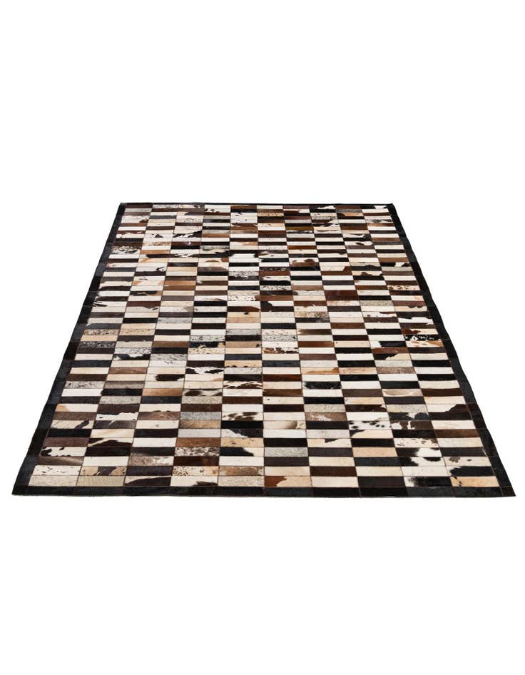 Detail image of  5' 3 x 8' 1 Cowhide - Patchwork Rug