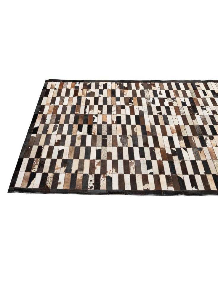 Detail image of  5' 3 x 8' 2 Cowhide - Patchwork Rug
